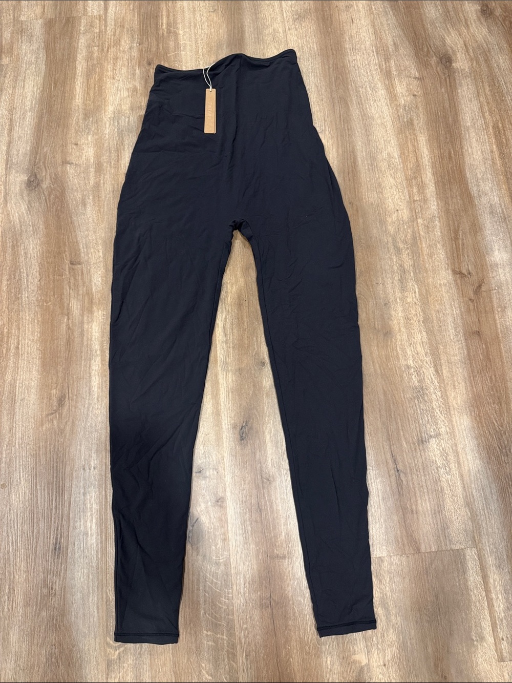 SKIMS Maternity High-Waist Black Stretch Leggings Size M